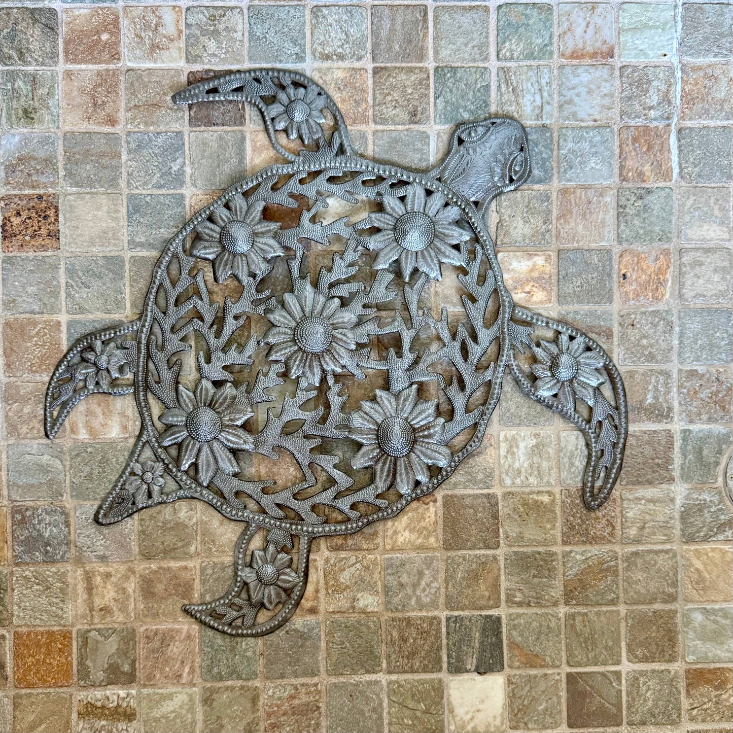 Sea Turtle Nautical Theme Beach Decor, Fair Trade Handmade