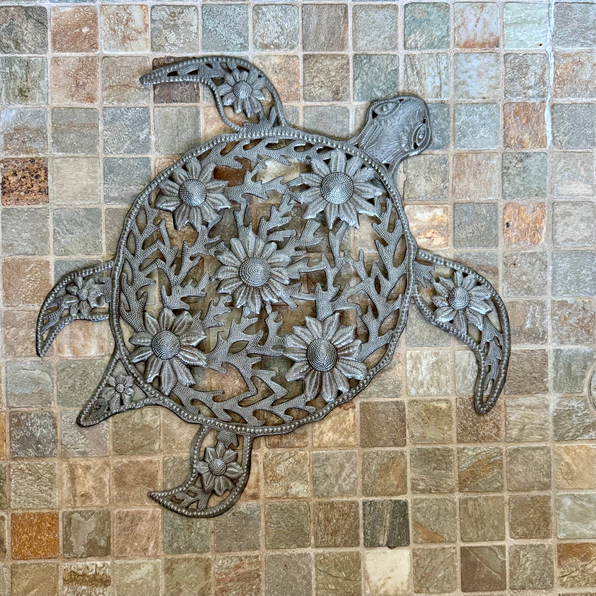 Sea Turtle Nautical Theme Beach Decor, Fair Trade Handmade
