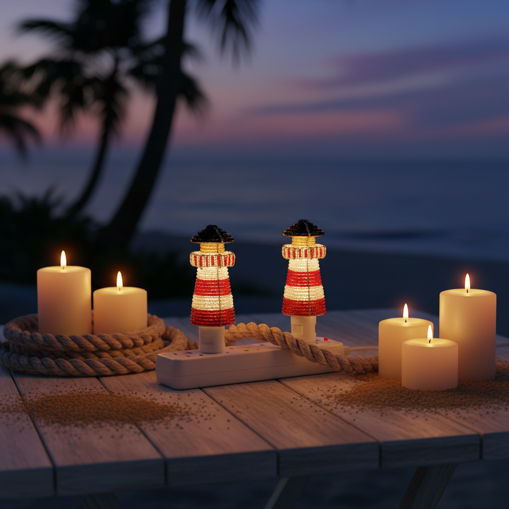 Night Light, Lighthouse (Set of 2)
