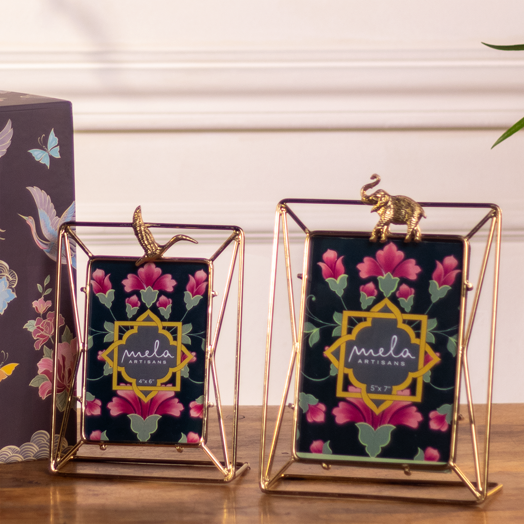 S/2 Glided Photo Frame Gift Box Set