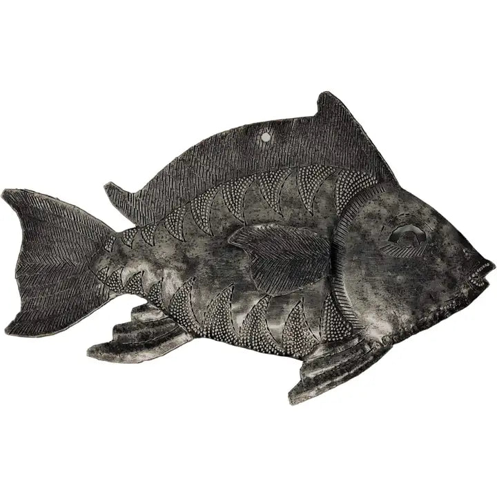 9" x 6" Fair Trade Handmade from Recycled Fish Art (Copy)