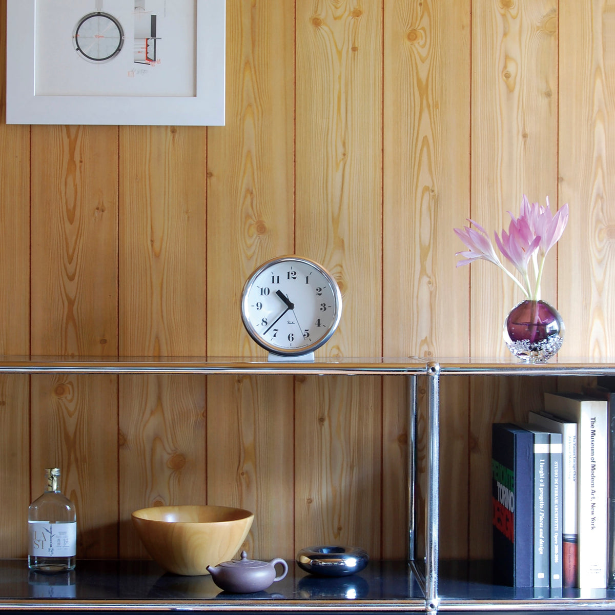 Lemnos Riki Aluminum Clock