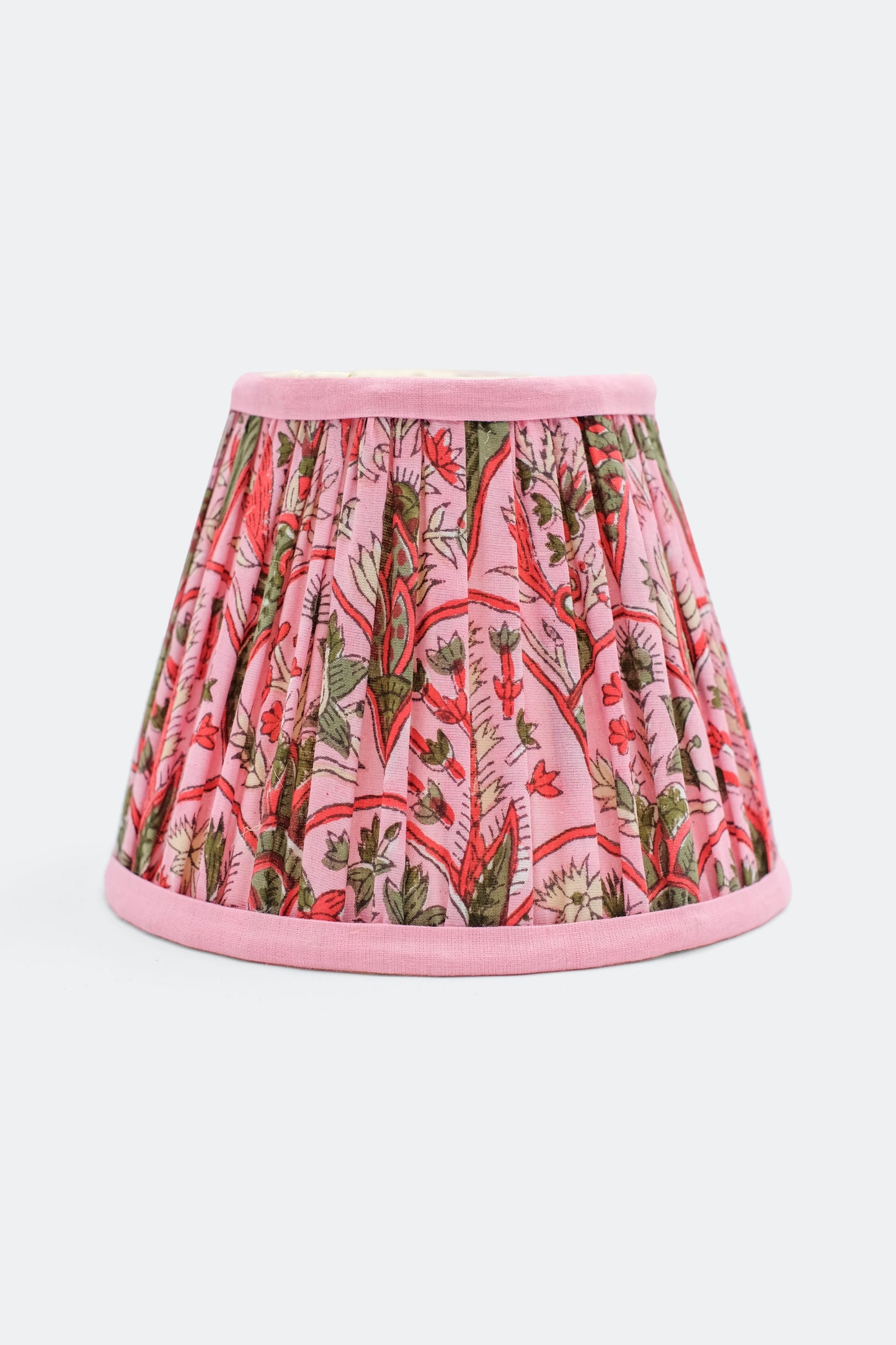 6'' Mini Pleated Lampshade —  Blockprint