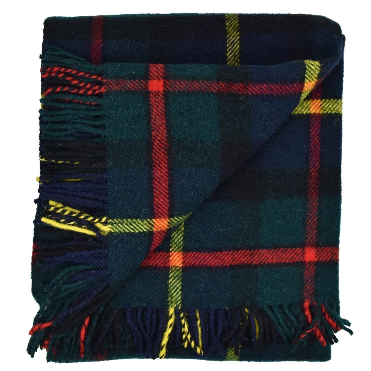 Highland Tweeds Pure New Wool Fluffy Throw ~ Hunting McLeod ~