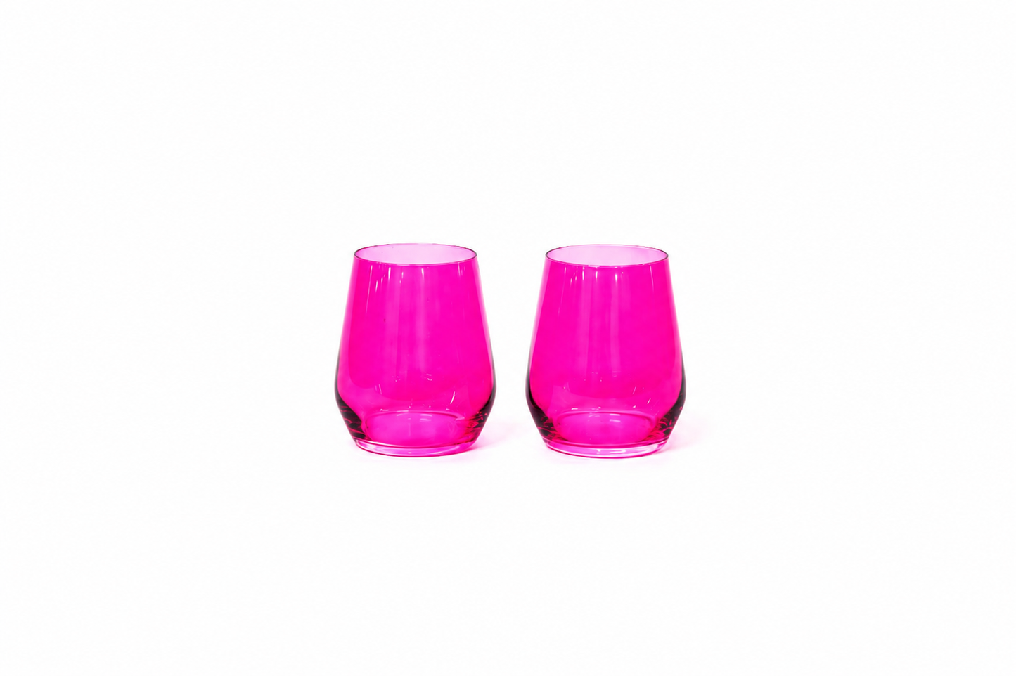 Hot Hot Pink - Colored Wine Glass