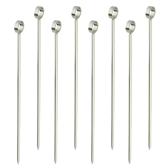 8-Pack Professional XL-Cocktail Picks (Silver)