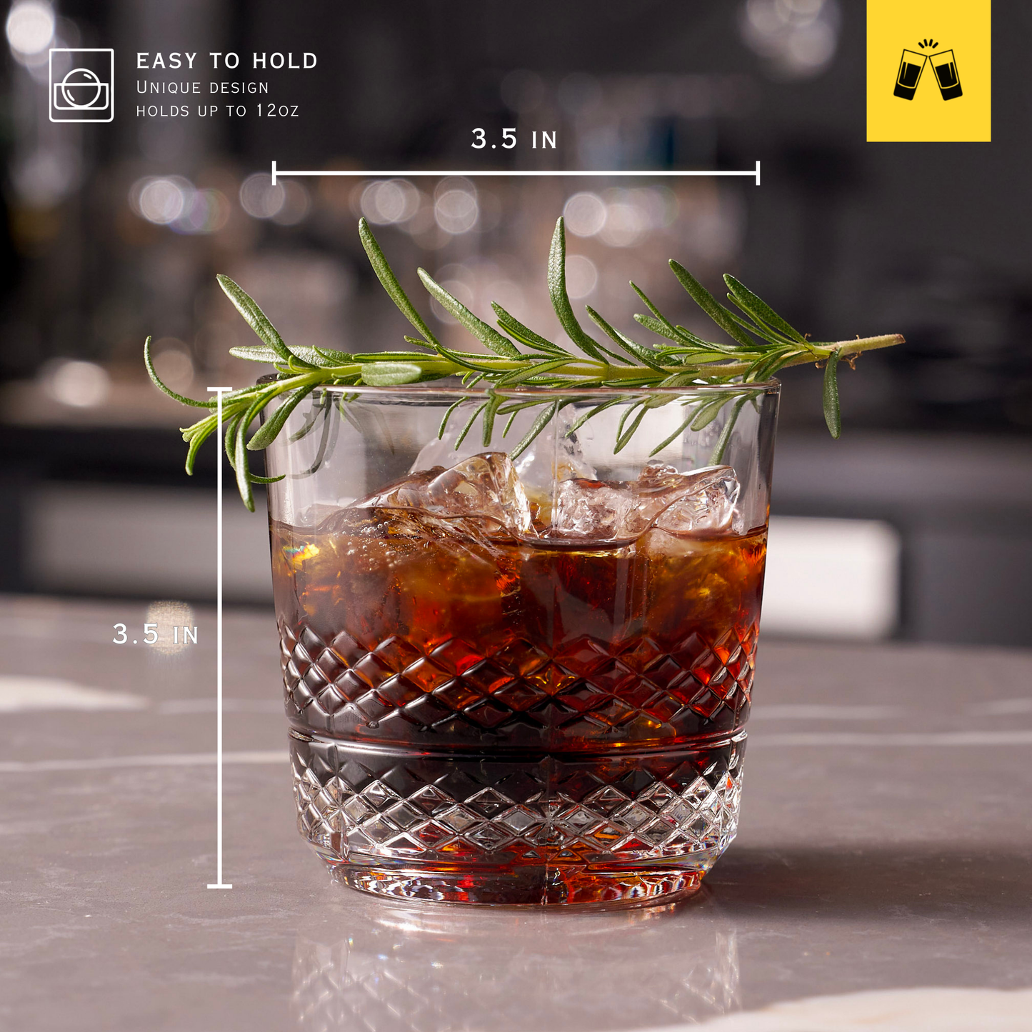 Whiskey Sour Old Fashioned Glasses Tumblers
