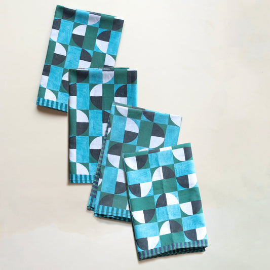 Pop Checker Organic Napkins, 4- pack