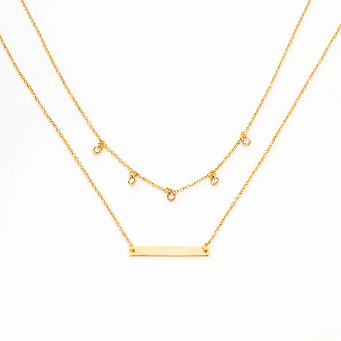 Layered Gem Necklace