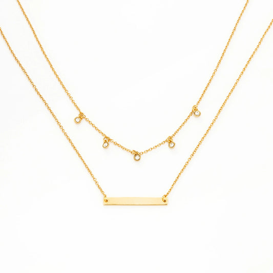 Layered Gem Necklace