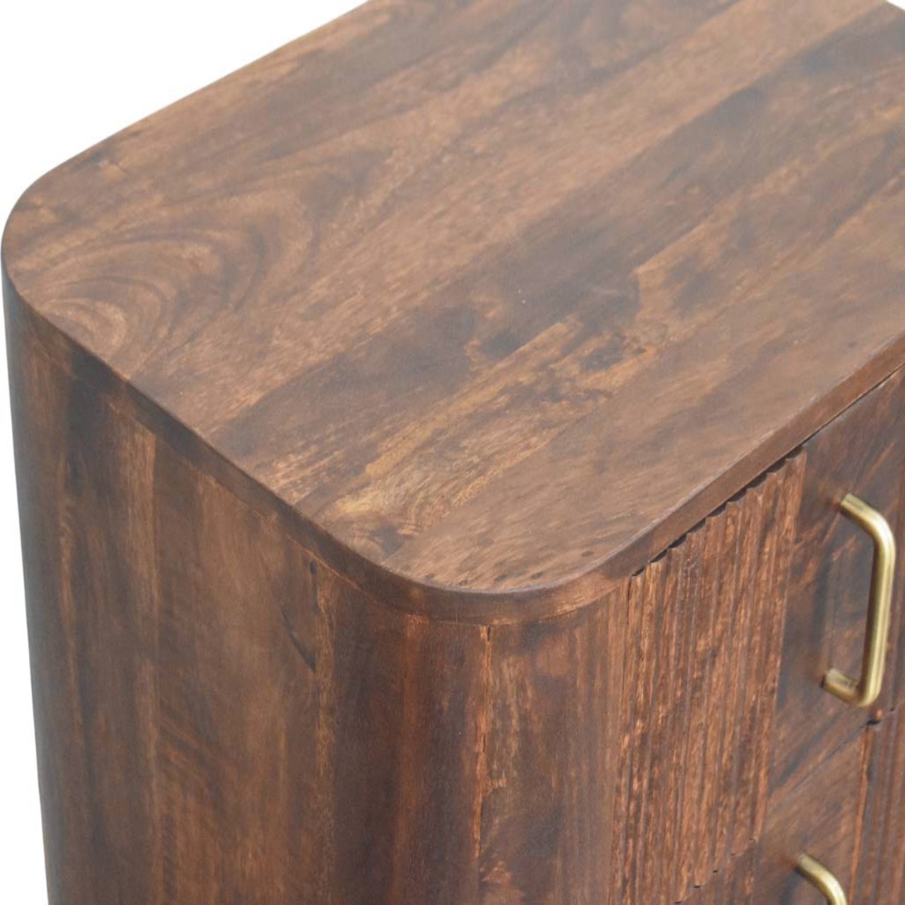 Solid Wood Marlowe Fluted Nightstand