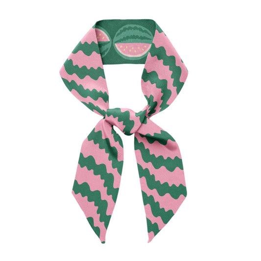 Watermelon Twilly Ribbon Scarf