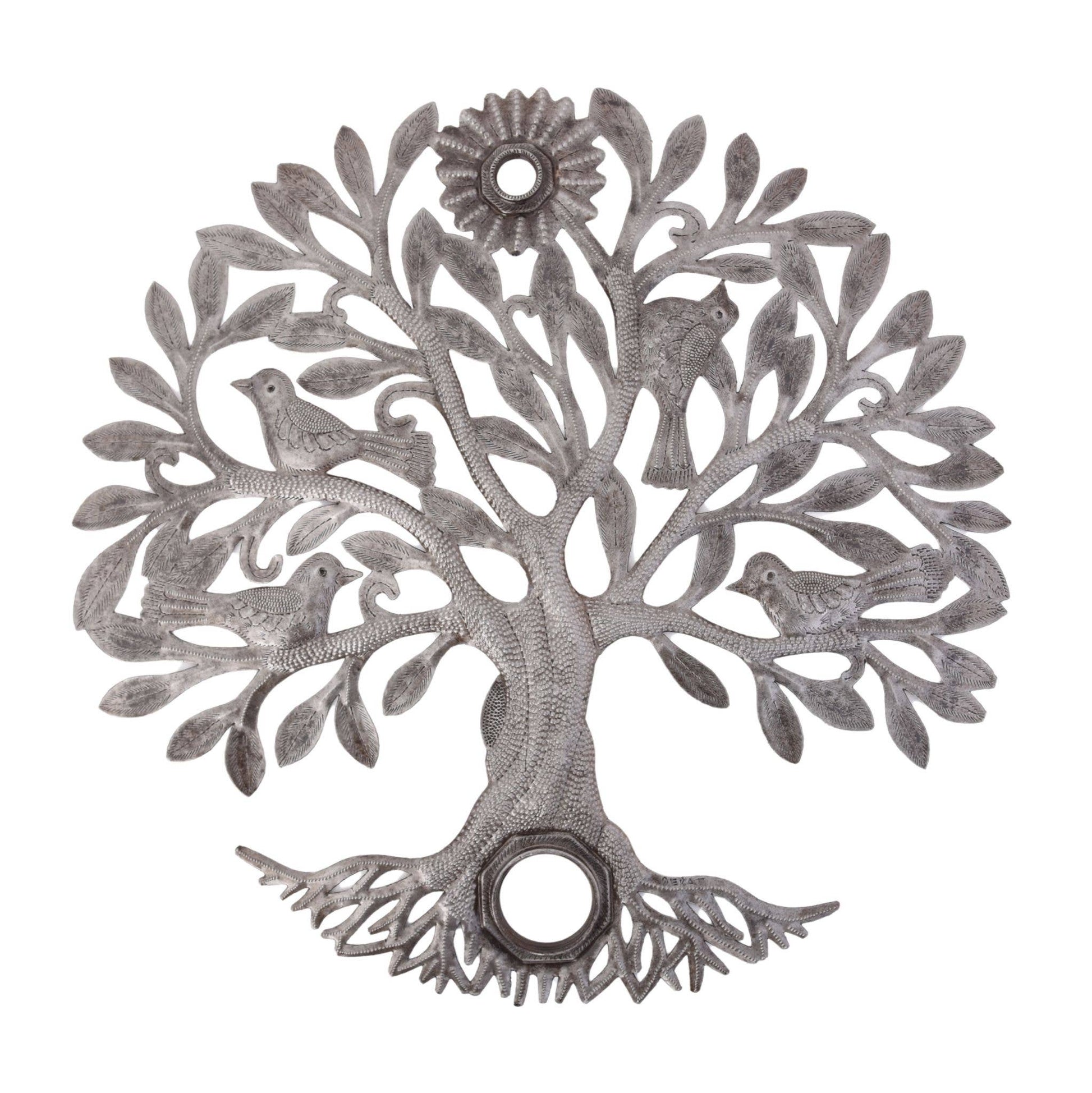 One-of-a-Kind 23" Haitian Metal Tree of Life – Handcrafted
