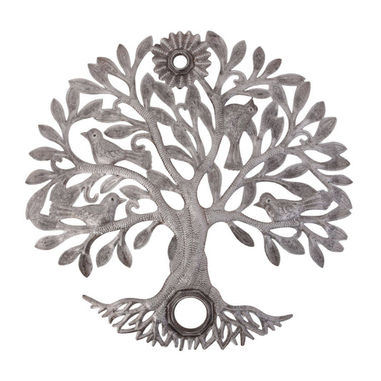 One-of-a-Kind 23" Haitian Metal Tree of Life – Handcrafted