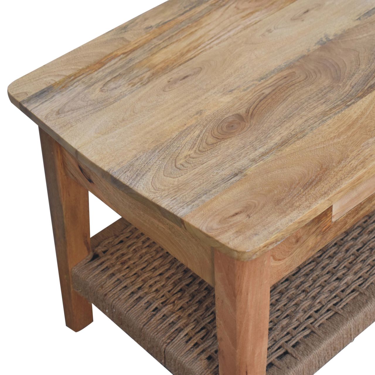 Solid Wood Rope Coffee Table