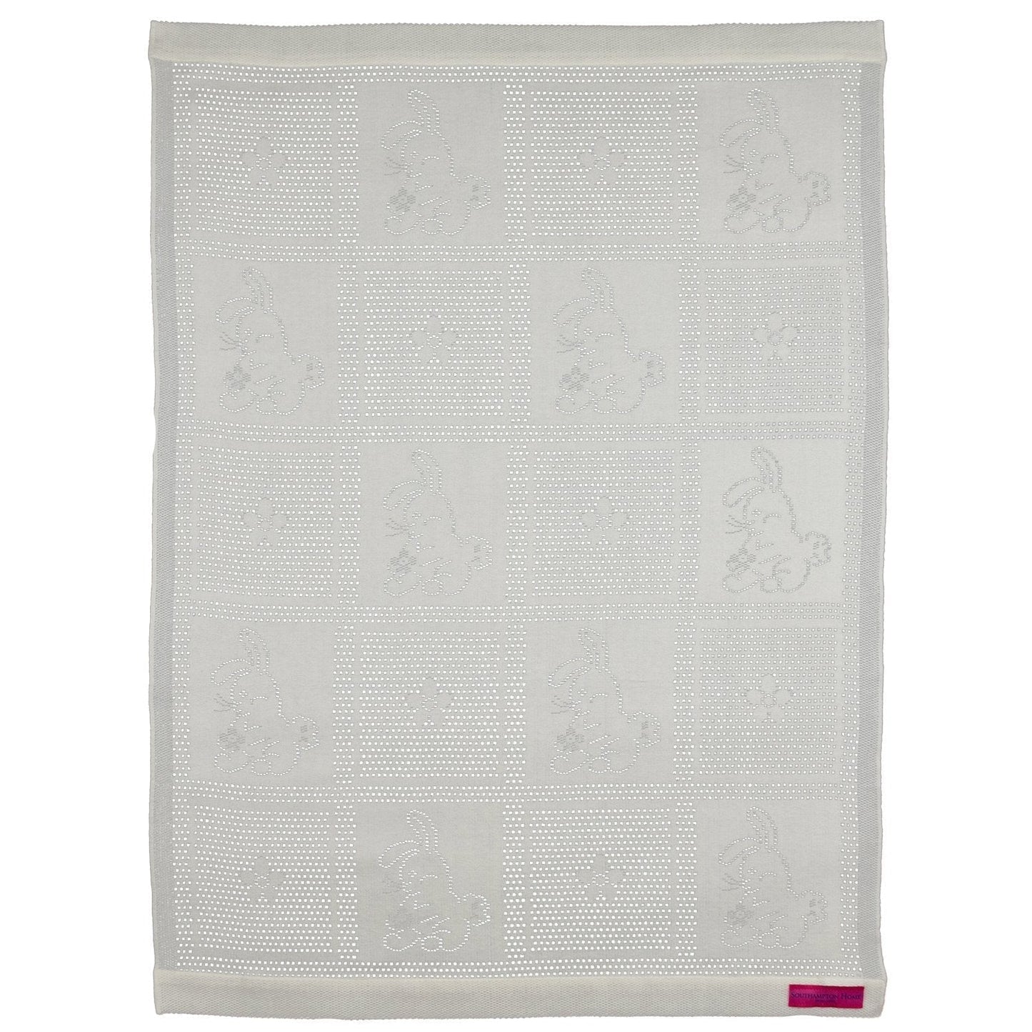 Southampton Home Lace Weave Bunny Baby Blanket - Ivory
