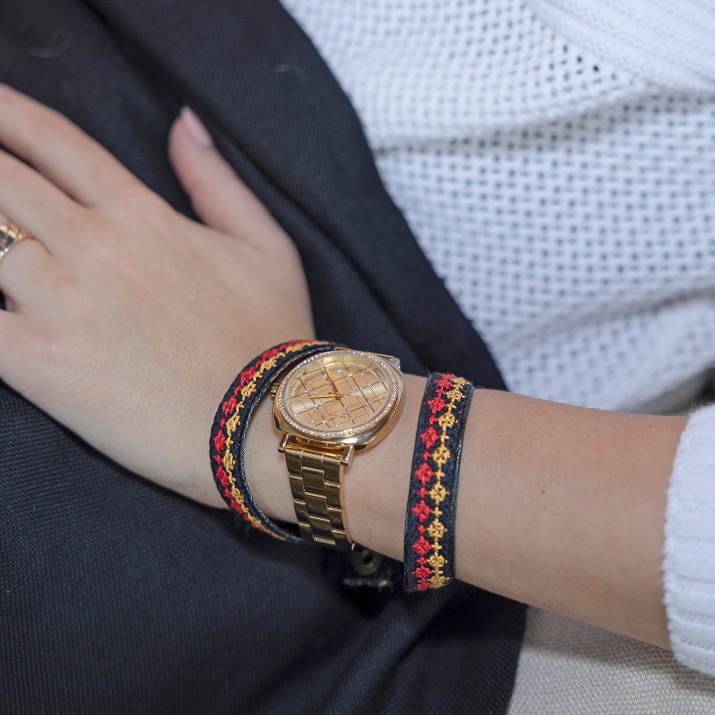 Rana Choker / Wrap Bracele t- Saffron