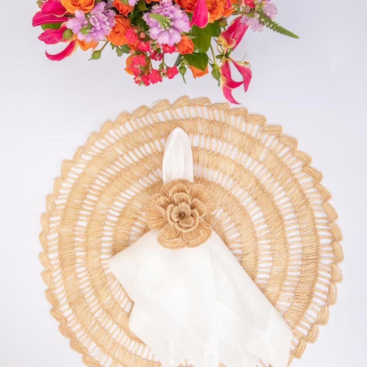 S/4 Buriti Flower Napkin Ring
