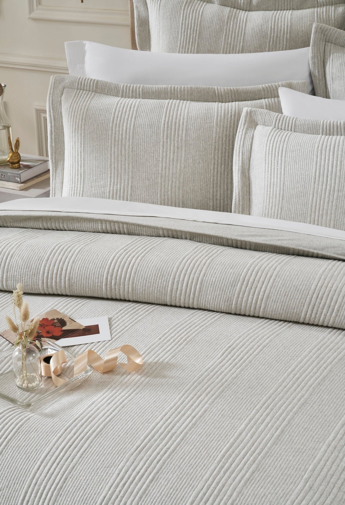 Savoy Quilted Jersey Duvet Cover