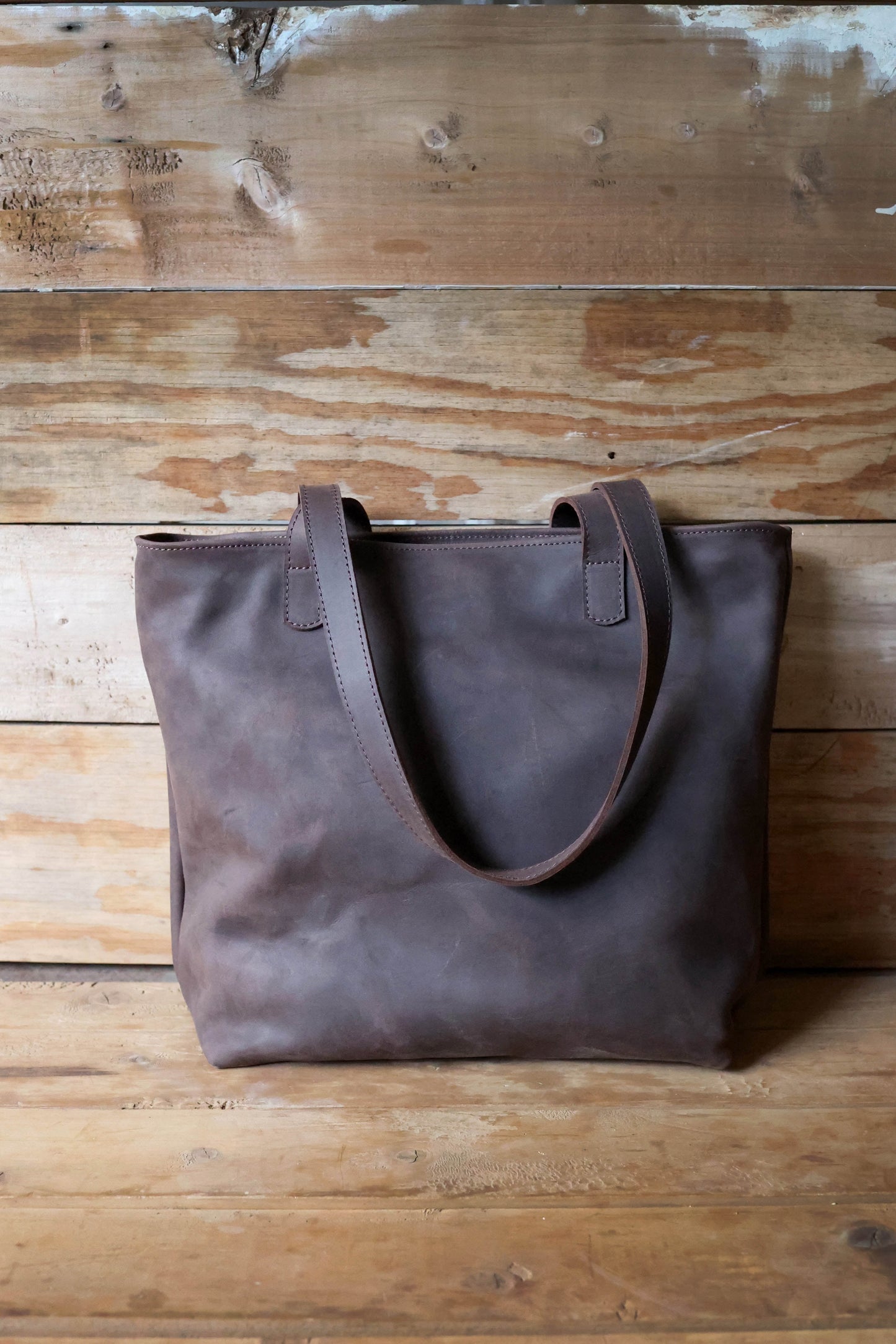 Kilele Leather Market Tote