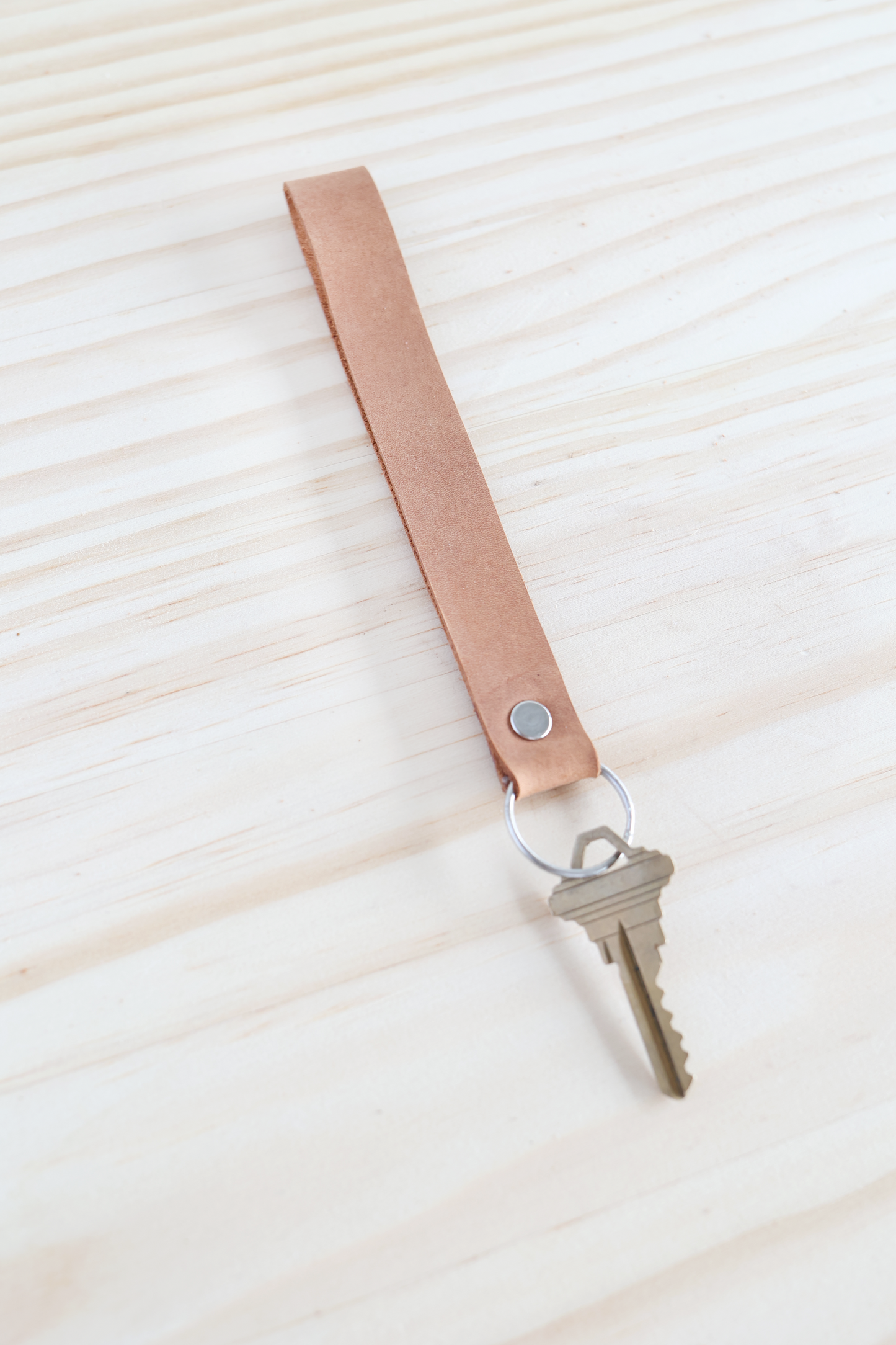 Leather Keychain Wristlet