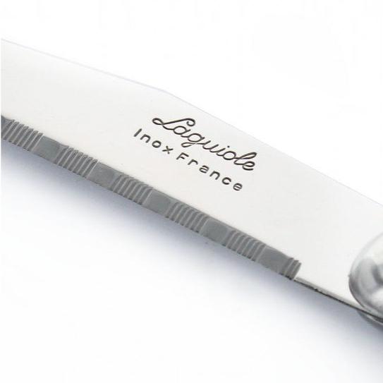Laguiole 6 Piece Steak Knife Set, Stainless Steel in Wood Presentation Box