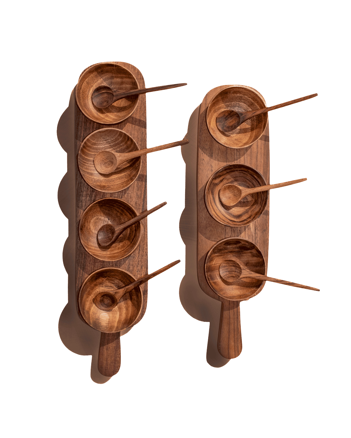 Four Condiment Serving Set Tray