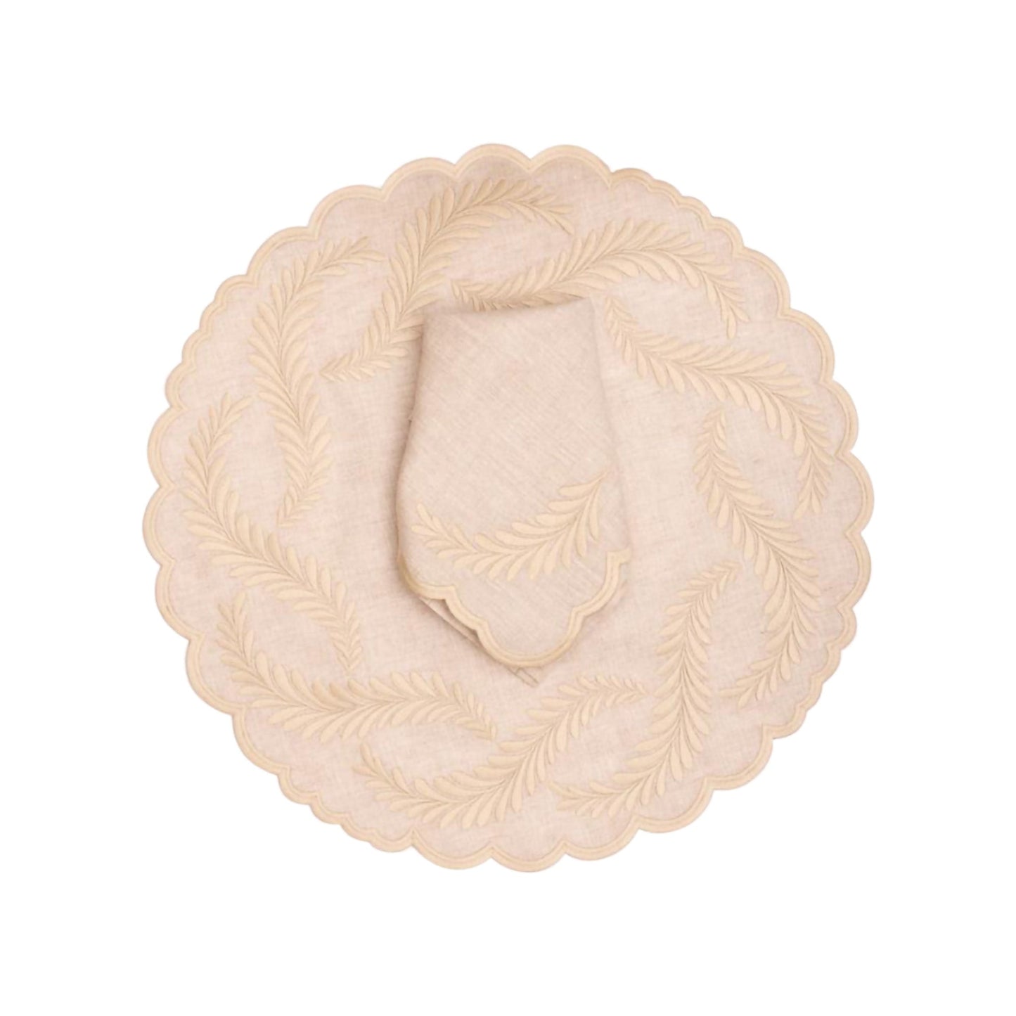 Leaves Linen Napkin & Placemat Set of 4