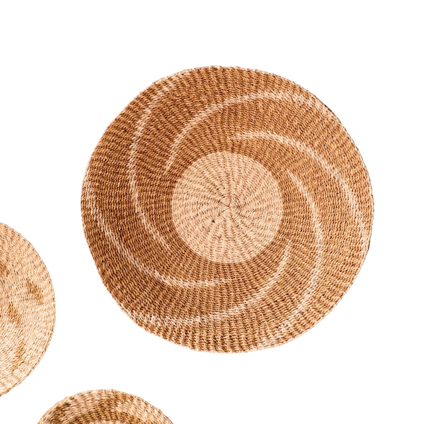 Natural + Brown Wall Baskets, Large