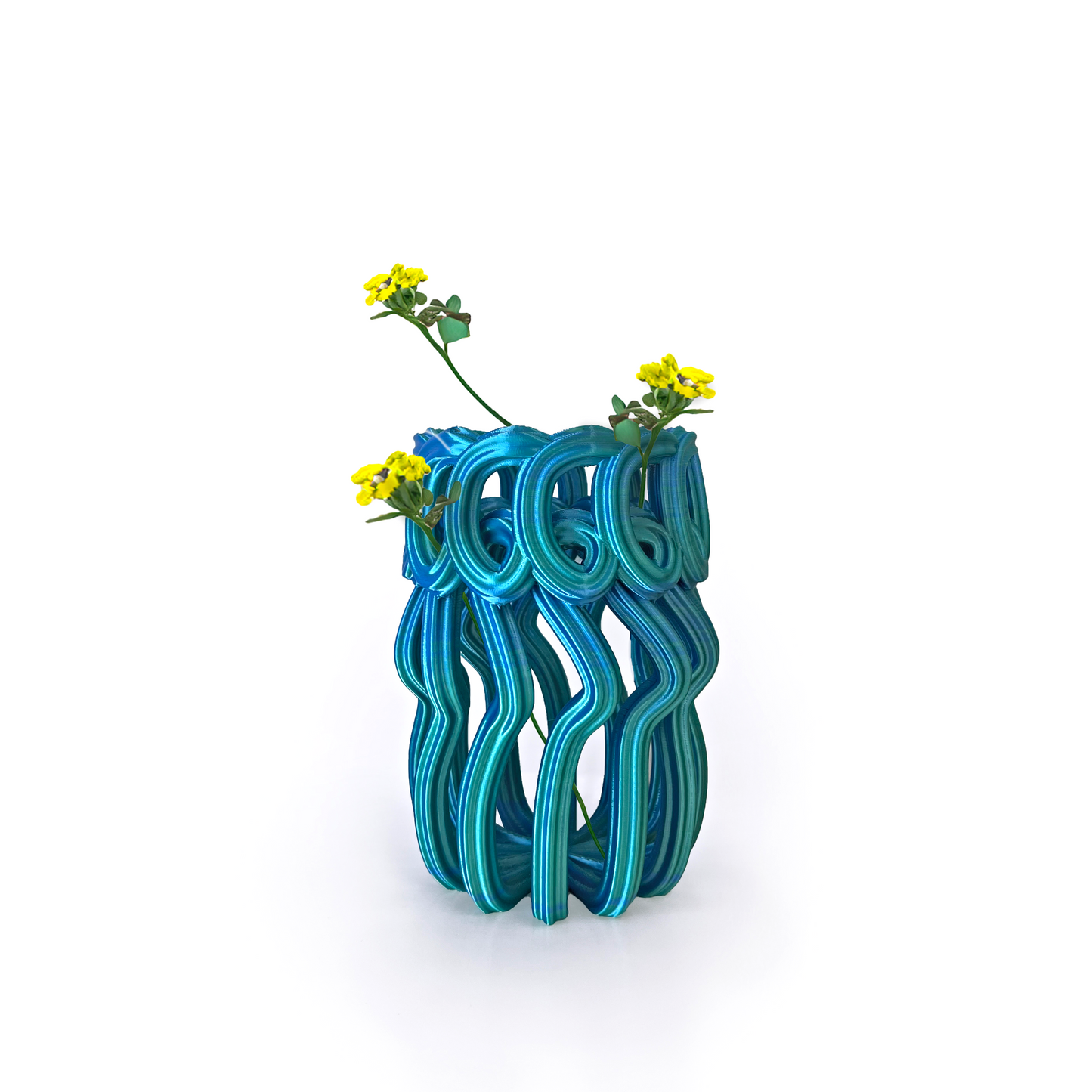 Frosting Vase Blue
