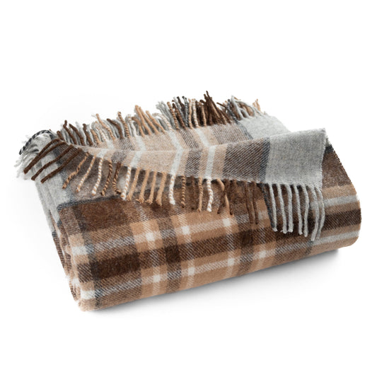 Highland Tweeds Shetland Lambswool Throw - McKellar