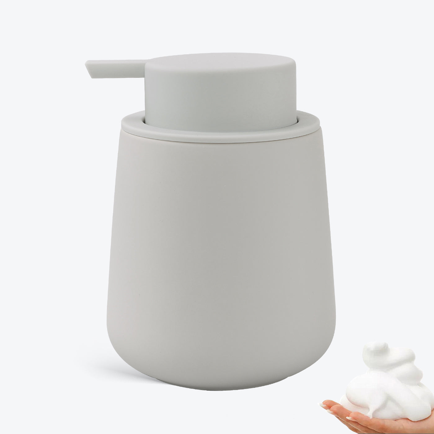 Rubber Paint Foaming Soap Dispenser Large Sustainable Ceramic