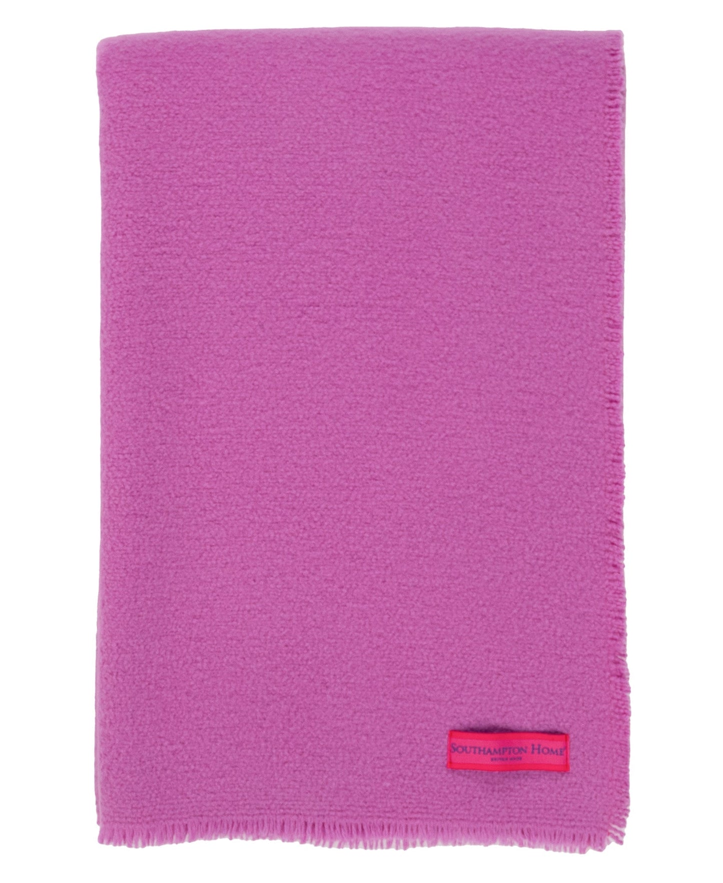 Boucle Extra Fine Merino Wool Throw - Pink
