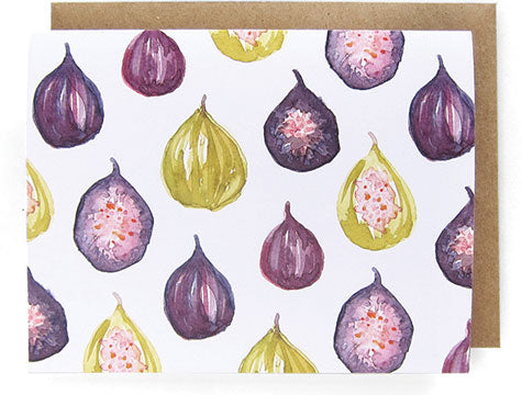 Figs Watercolor Card