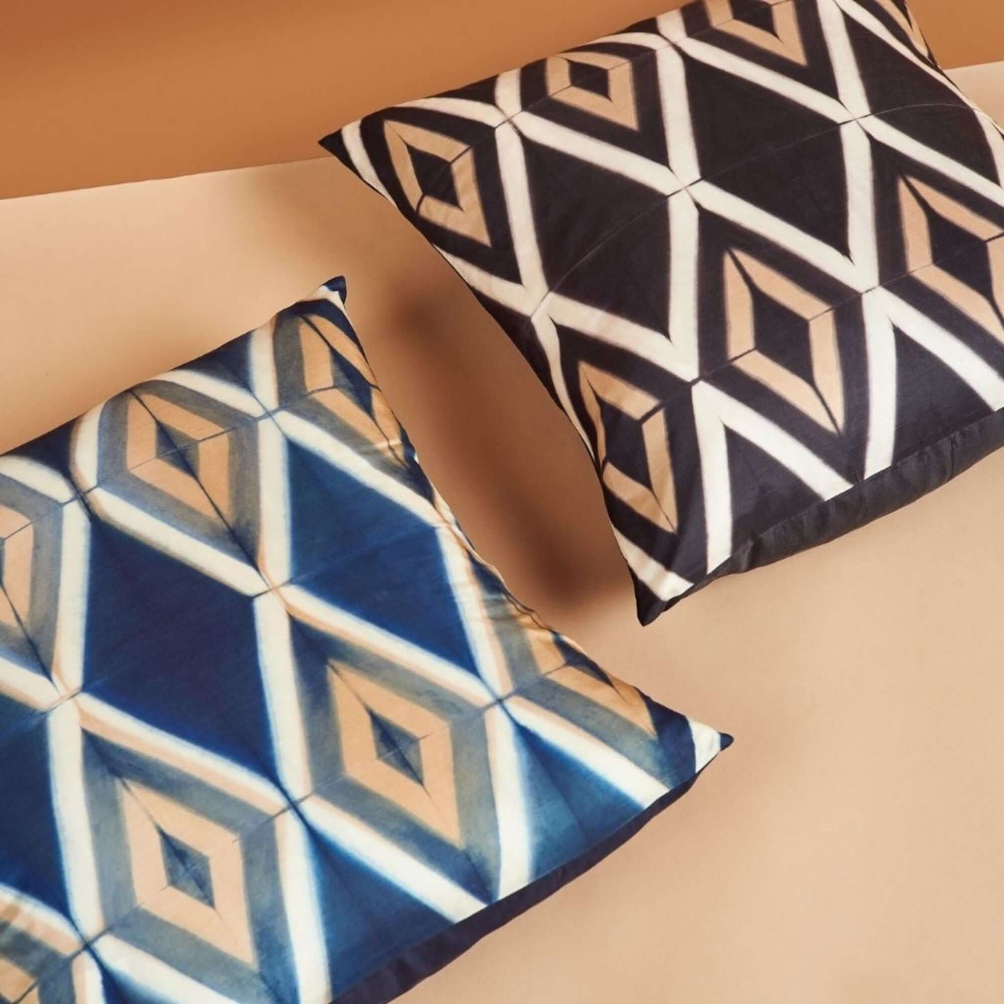 Tisa Handcrafted Shibori Print Mulberry Silk Pillow