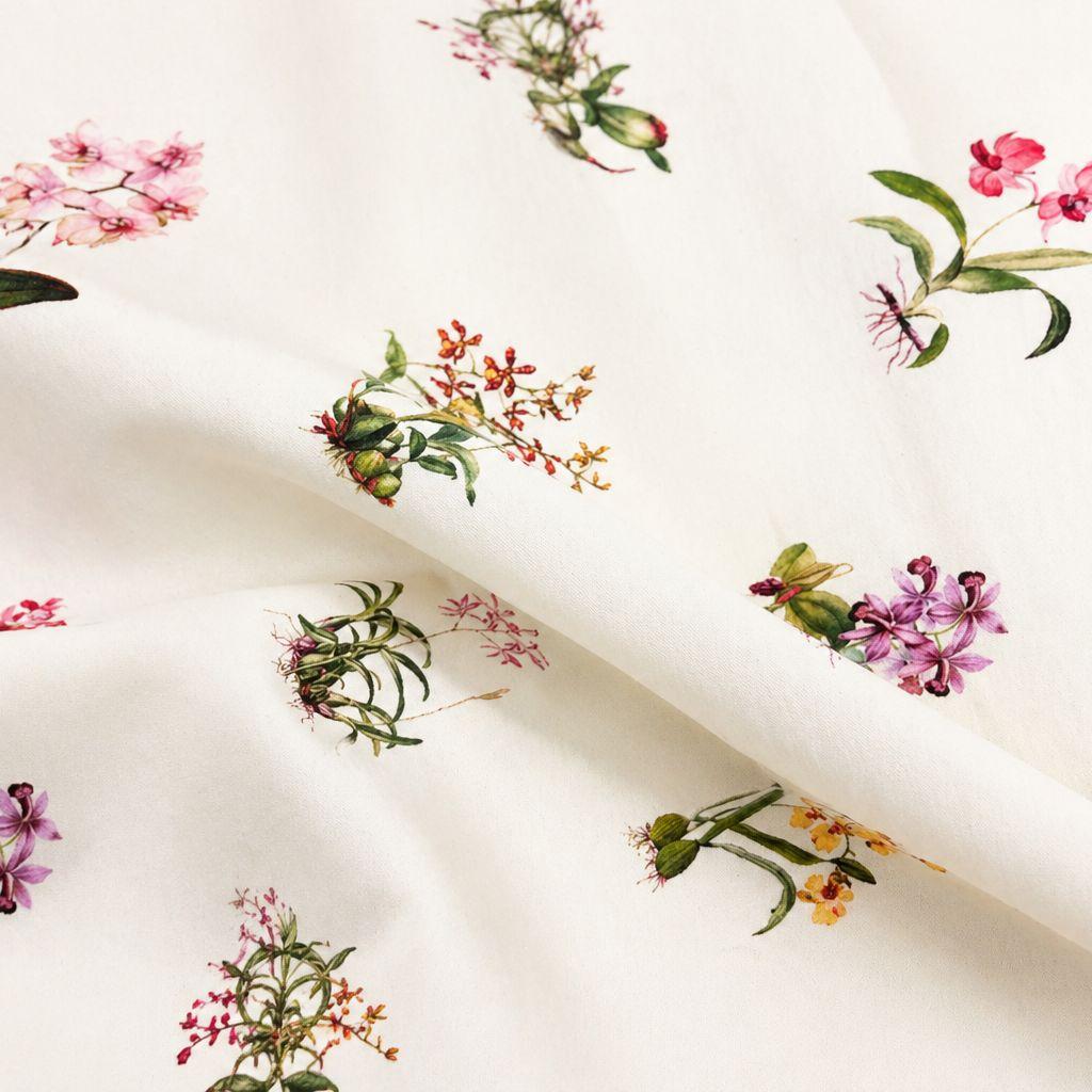 Botanical Orchid Round Tablecloth