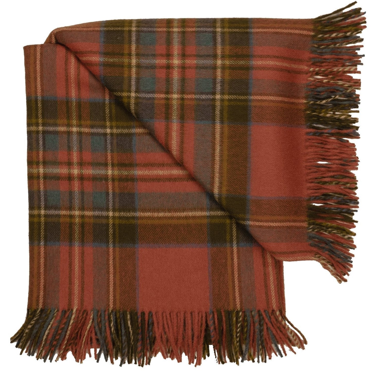 Prince of Scots Merino Wool Throw - Antique Royal Stewart
