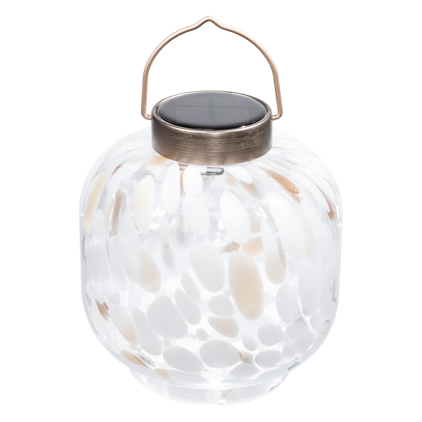 Cabin Solar Lantern 8" Handblown Glass