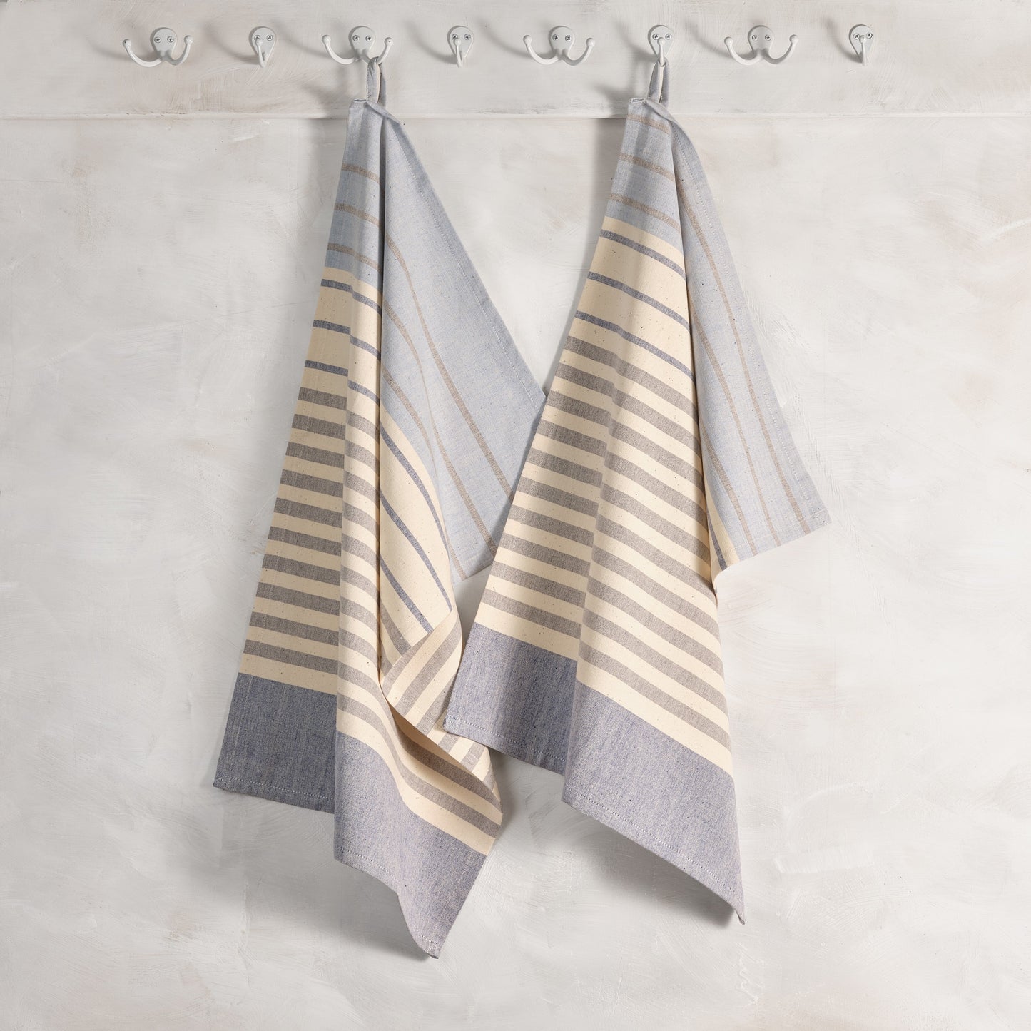 Handwoven Cotton Kitchen Towels | Set of 2 | Fair Trade | Airy Stripe