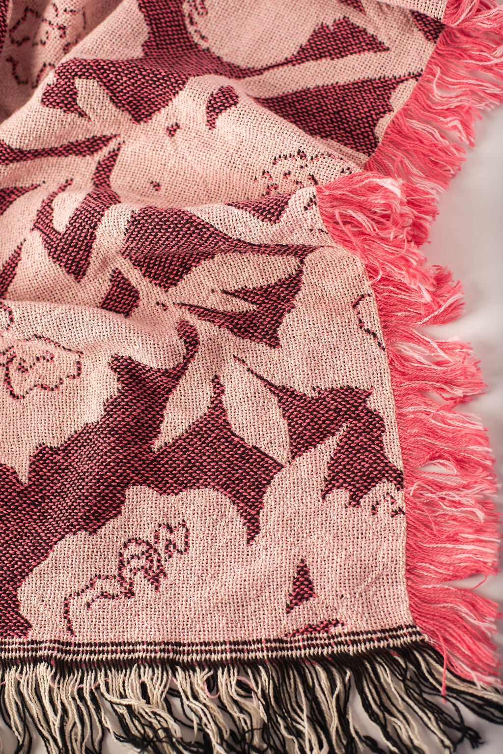 Addy Floral Jacquard Throw Blanket
