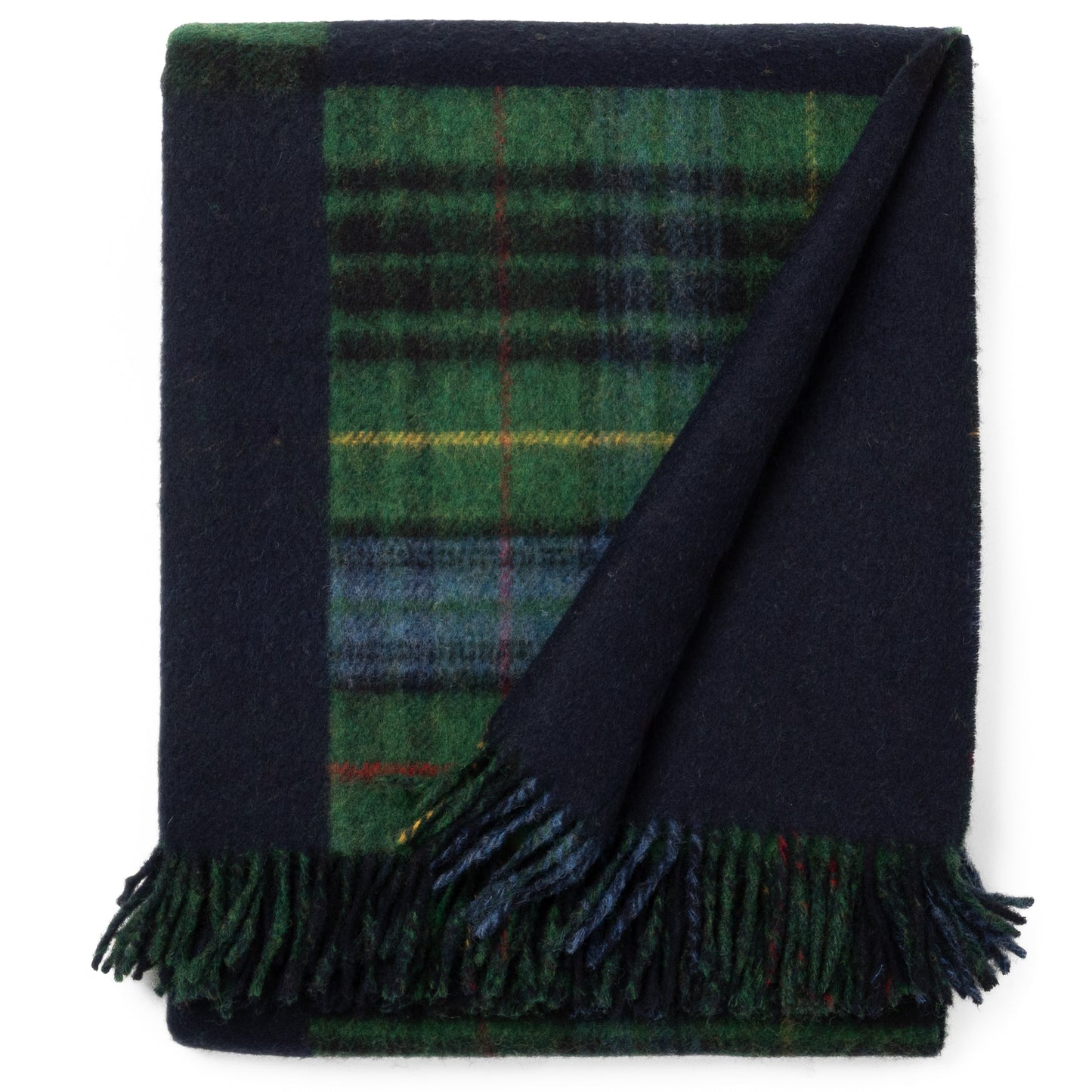 Highland Tweeds Double Cloth Reversible Throw - Classic Patchwork