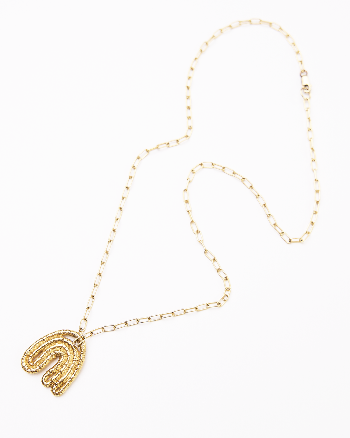 Leaf Pendant - 14K Gold Plate