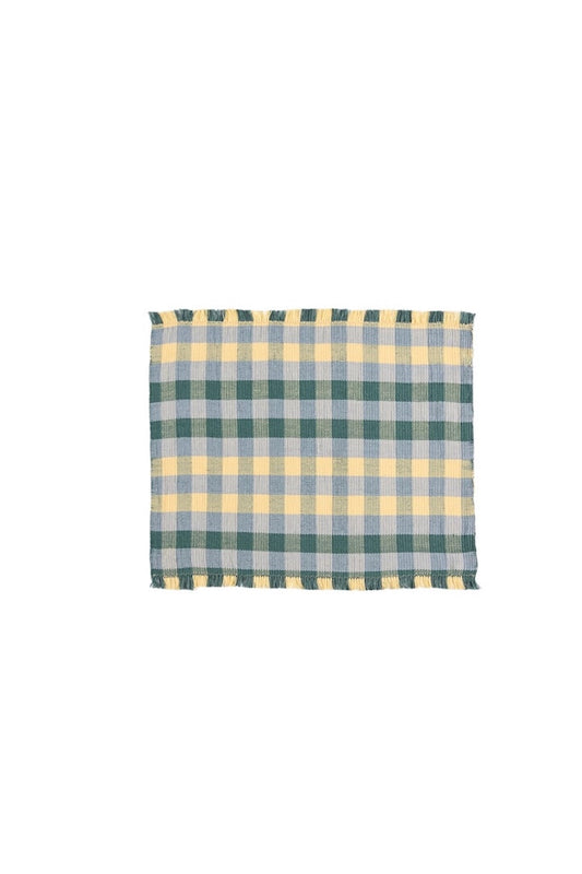 S/2 Cuadritos Teal Placemat