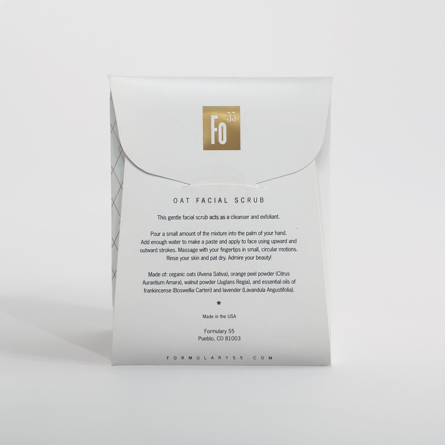 Facial Scrub Botanical Treatment - ORGANIC Oats & Orange