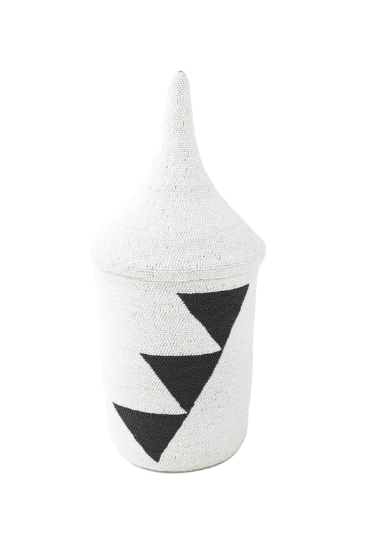 Beaded Triangle Peace Basket
