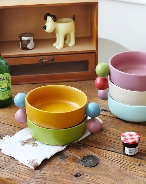 Small Gelato Serving Bowl - Cute Dopamine Whimsical Ceramic Dinnerware