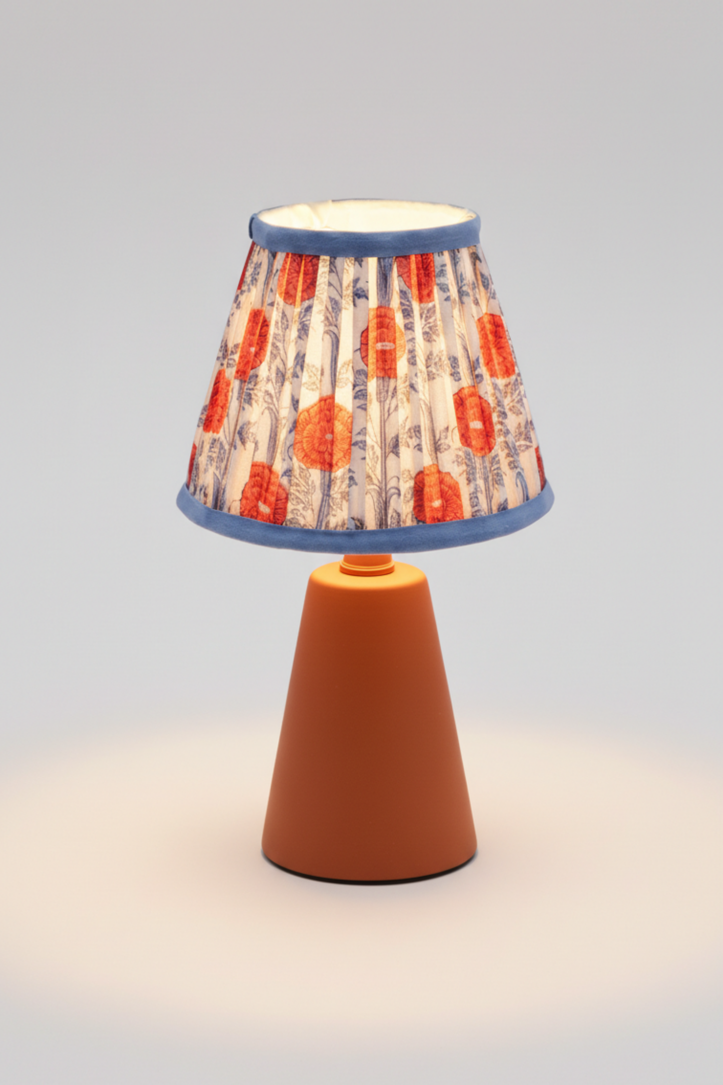 6'' Mini Pleated Lampshade —  Blockprint