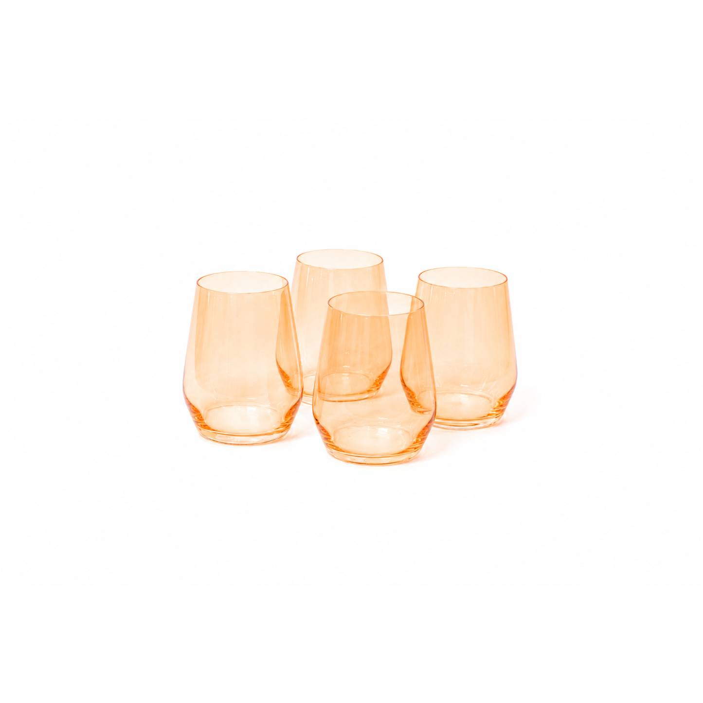 Creamsicle - Colored Wine Glass