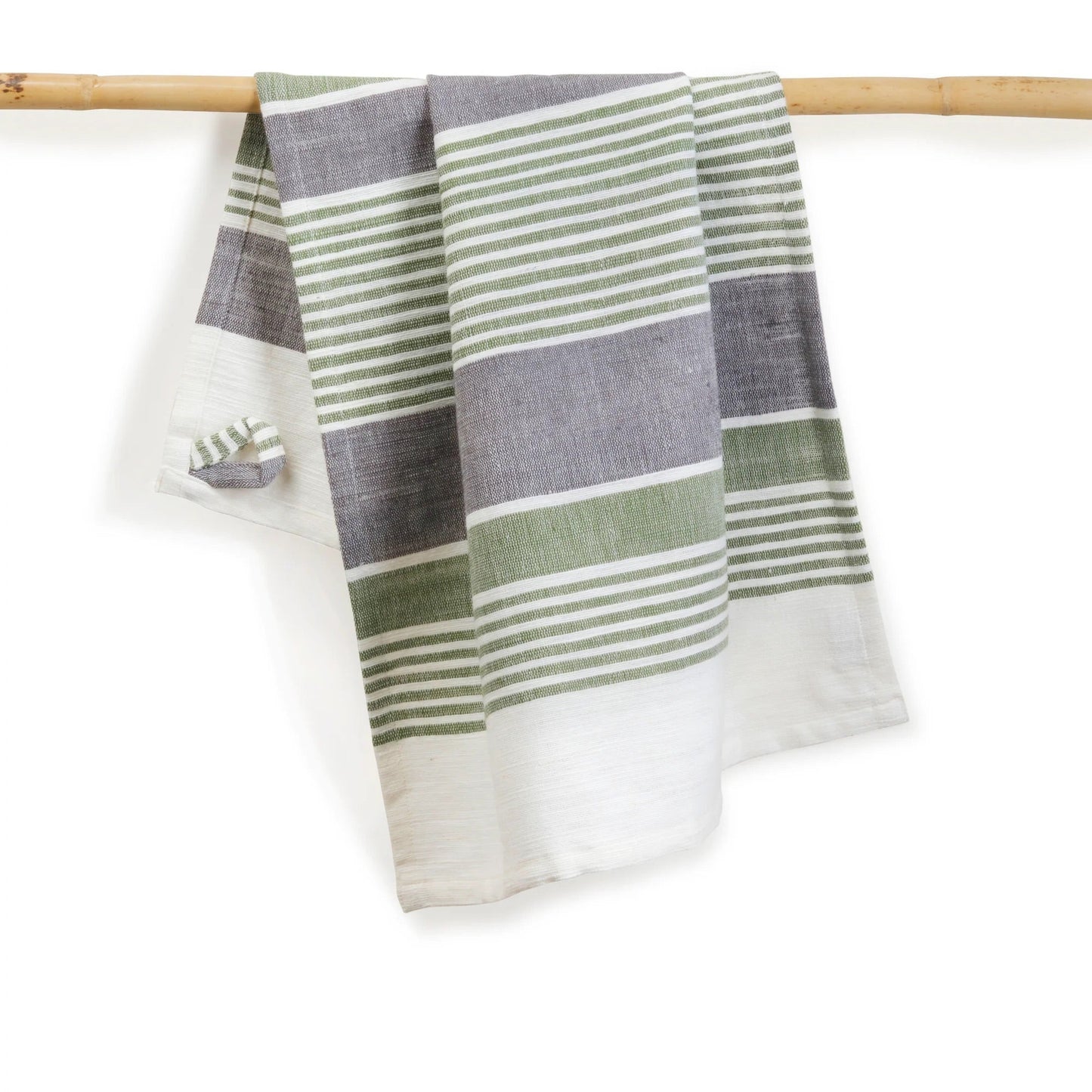 Handwoven Cotton Kitchen Towels | 27″ × 19″ | Set of 2 | Fair Trade | ELORA