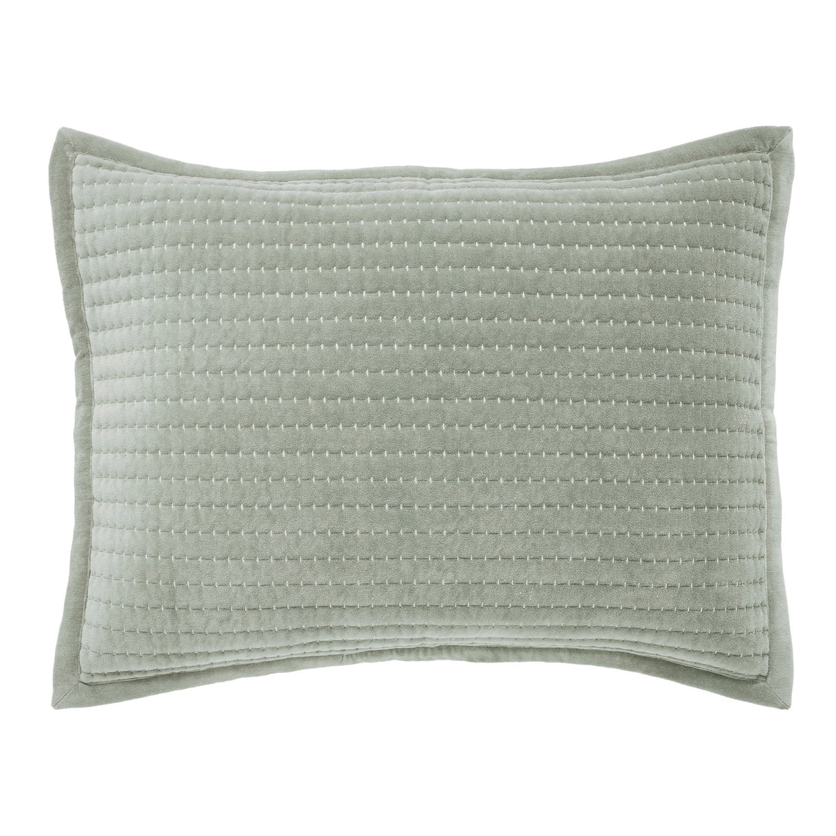 Milton Channel Stitched Velvet Coverlet Sham